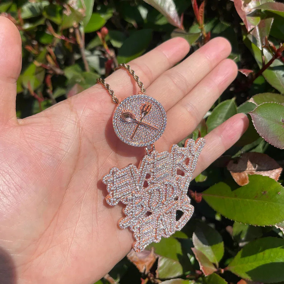 Men's Loyalty & Success Necklace | Premium Copper CZ Hustle Jewelry Caratix - CaratixJewelry